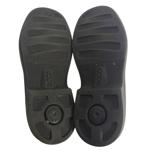 Ecco Comfort Lace Up Loafers Brown Leather 45 - Picture 9 of 11